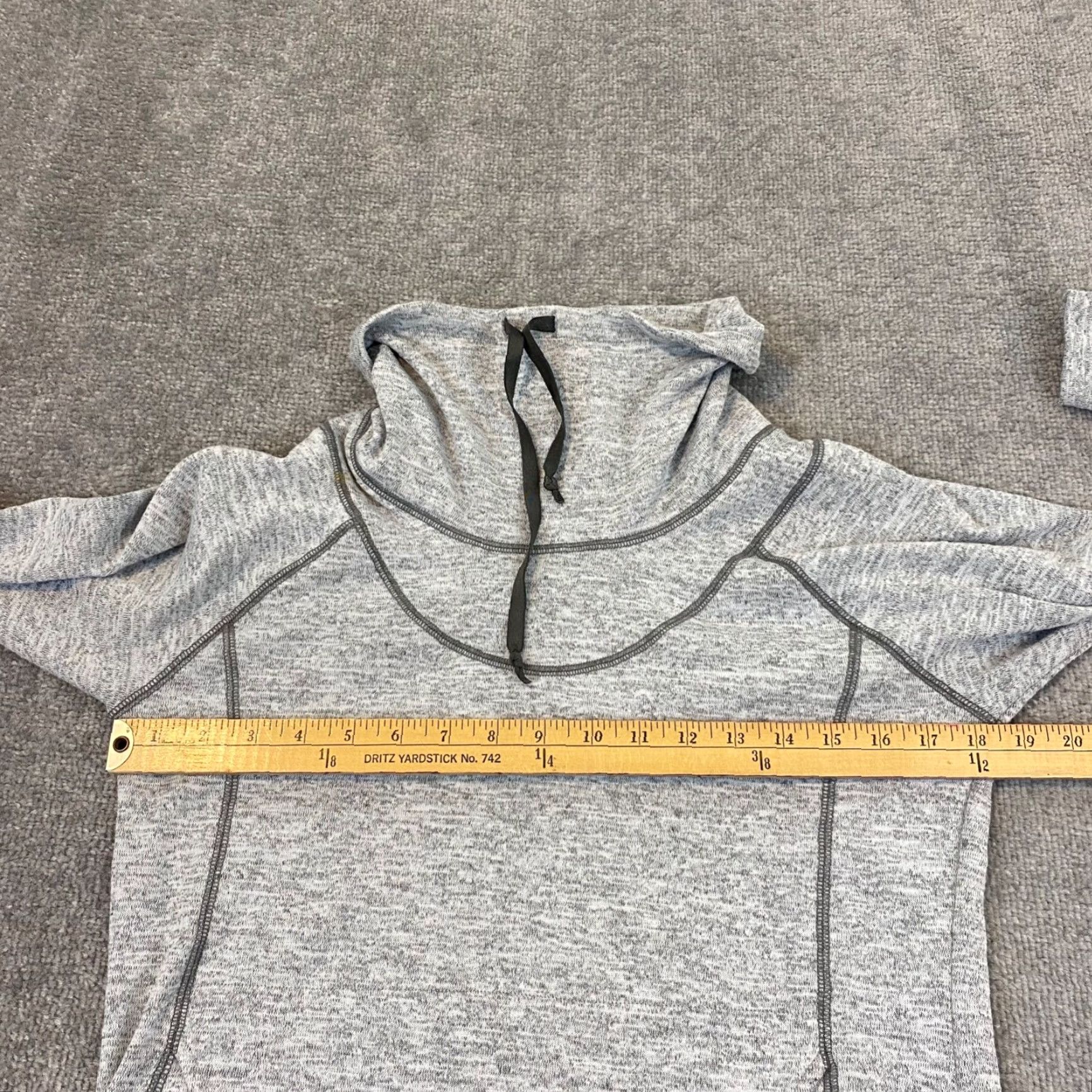 Vintage KUHL Pullover Womens Medium Heather Gray Turtleneck Running Thumb Holes Hike L/S Jacket Size M / US 6-8 / IT 42-44 - 7 Thumbnail