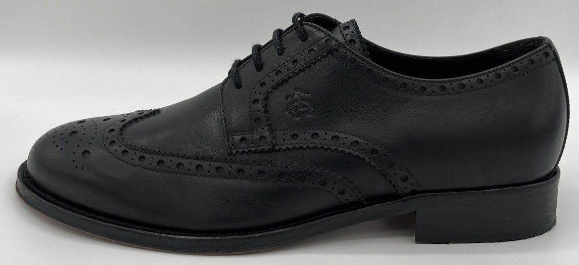 Brooks Brothers Brooks Brothers Wingtip Oxfords Black Leather Size 9 Italy Size US 9 / EU 42 - 5 Thumbnail