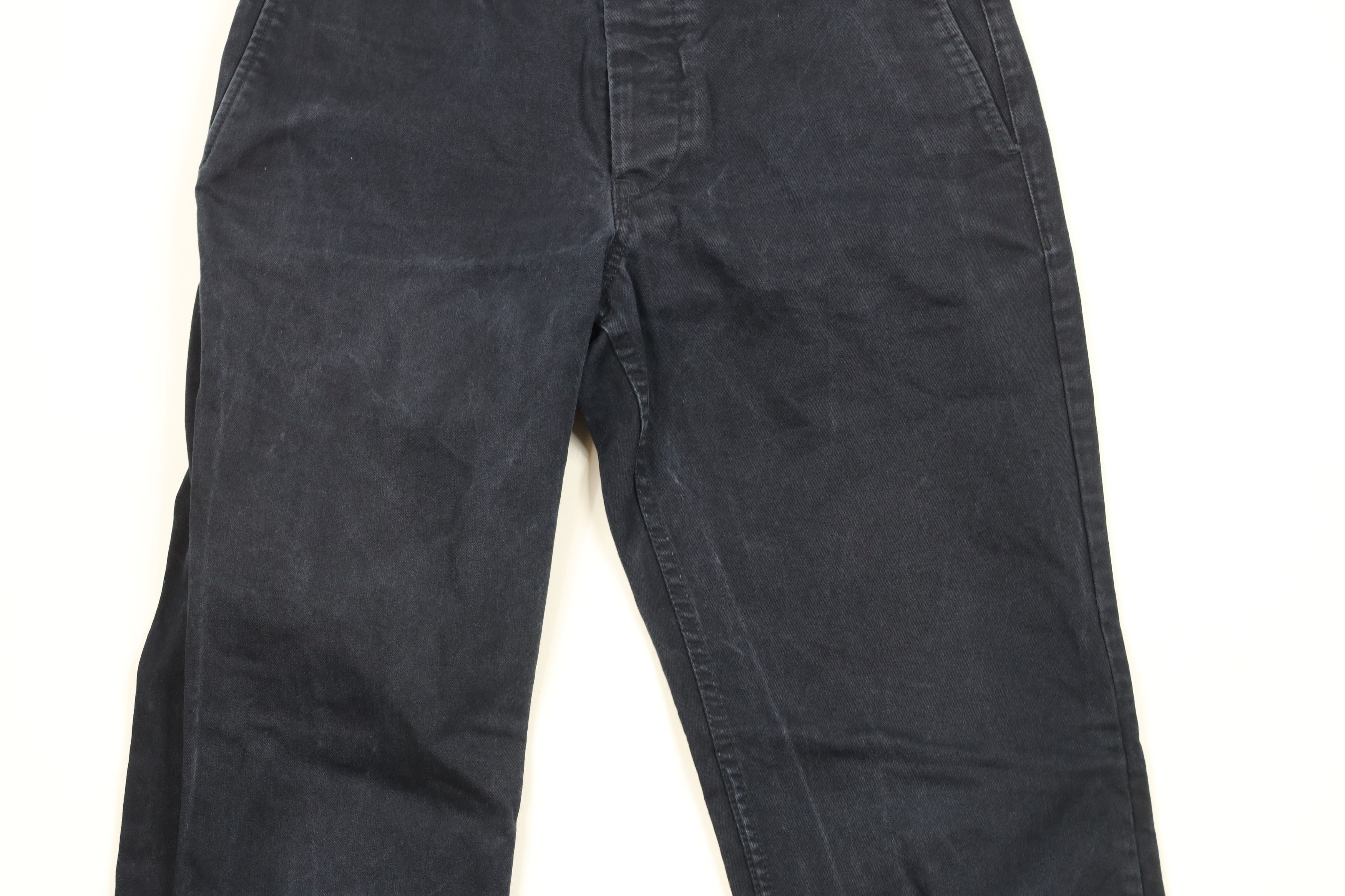 Vintage Norse Projects Button Fly Aros Heavy Chino Pants Blue Size US 29 - 3 Thumbnail