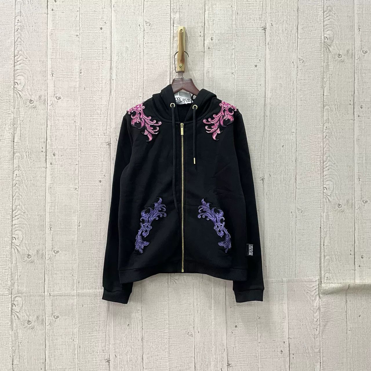 Versace VERSACE Floral Zip Hoodie Size XS / US 0-2 / IT 36-38 - 1 Thumbnail