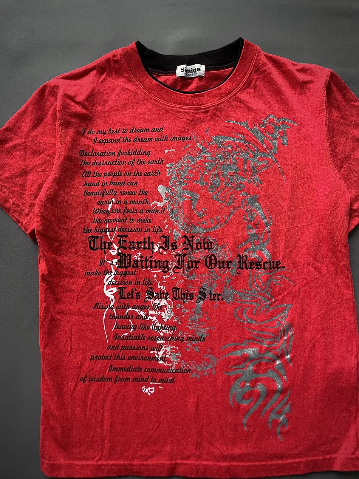 20471120 Japanese Poem Sirmione Grunge Goth Punk Lgb Ifsix Style Size US S / EU 44-46 / 1 - 3 Thumbnail