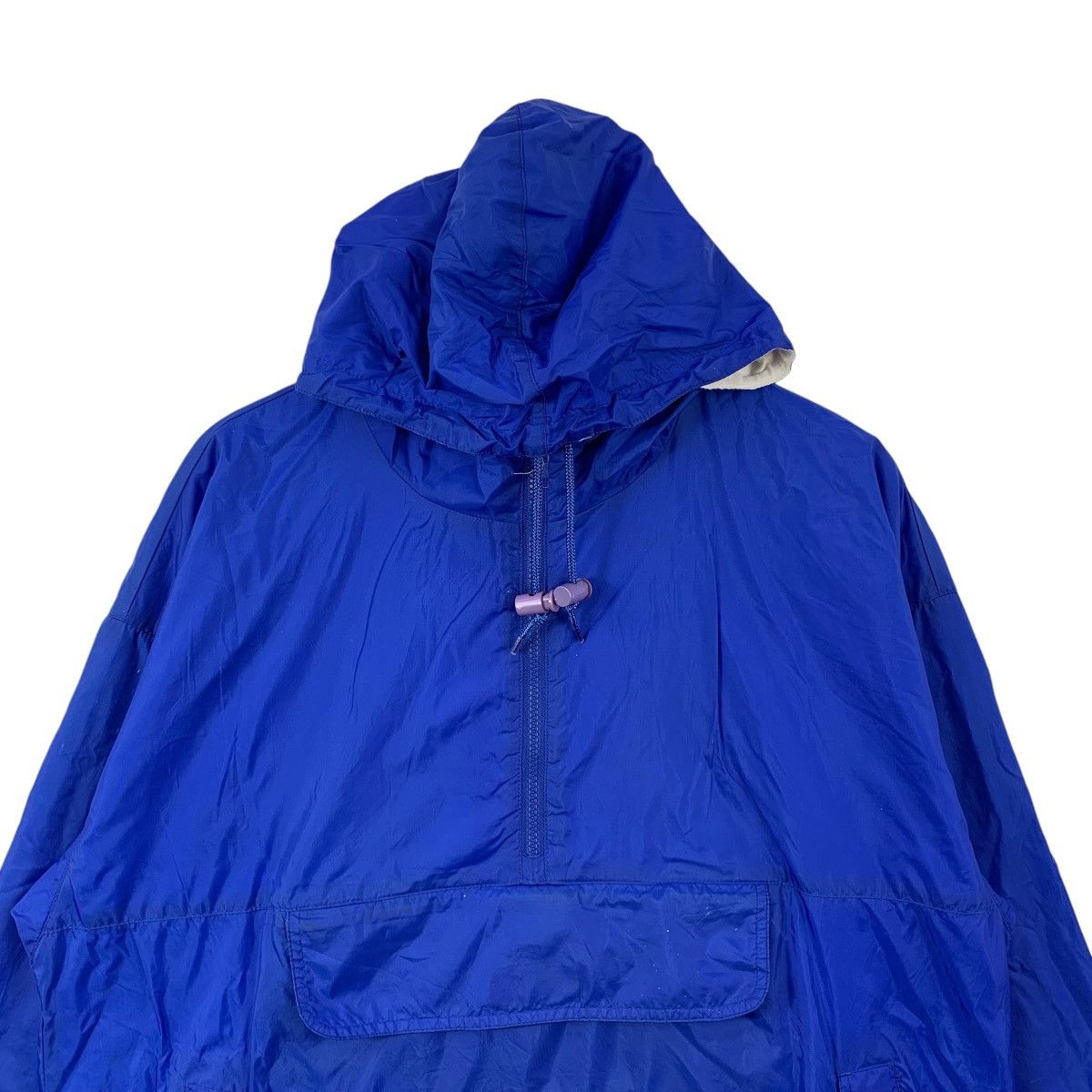 Lands' End LANDS' END Anorak Design Blue Hooded Bomber Jacket Size US L / EU 52-54 / 3 - 3 Thumbnail