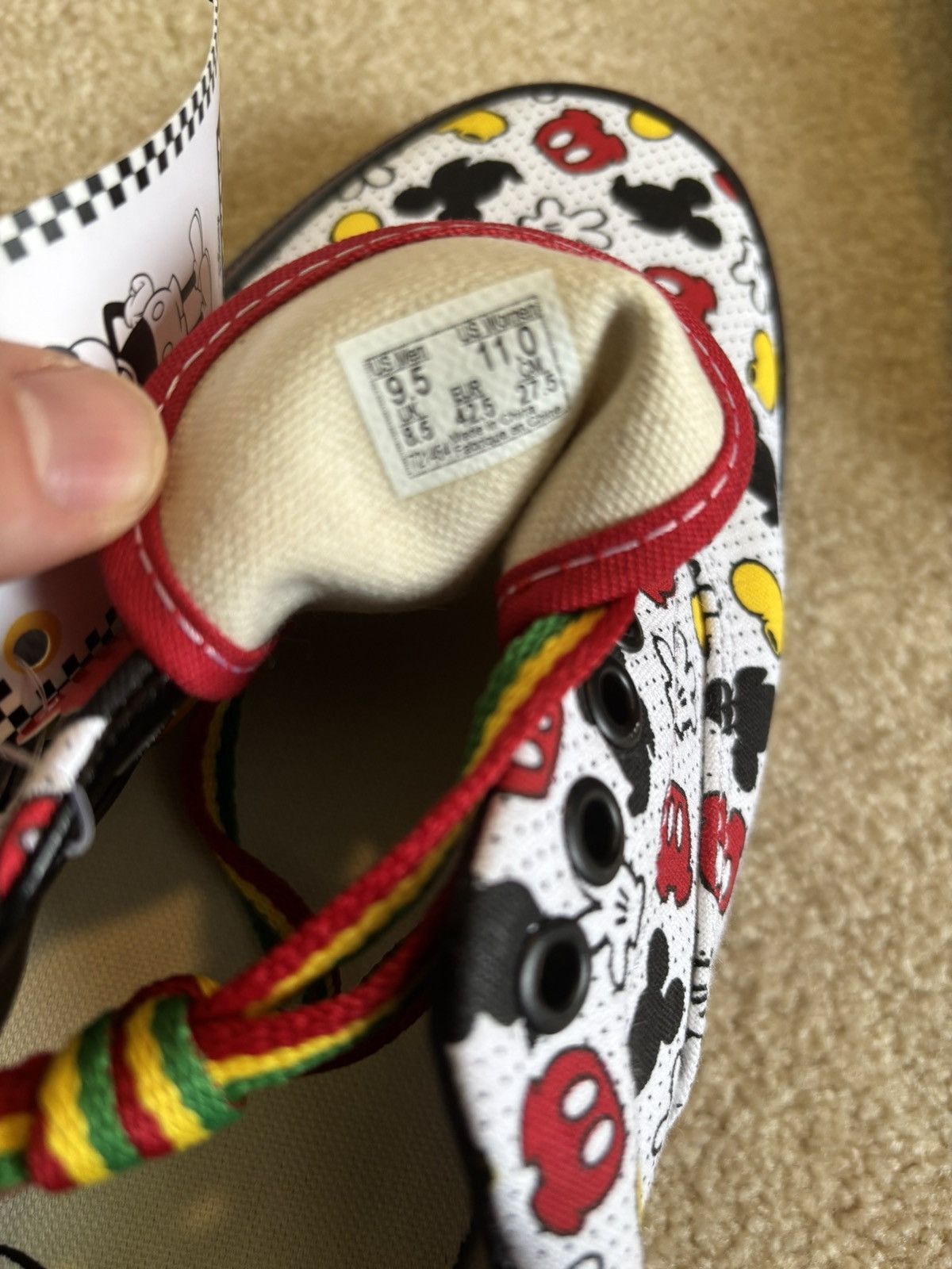 Disney × Vans Disney x Vans Off The Wall Shoes (M9.5) Size US 9.5 / EU 42-43 - 6 Thumbnail