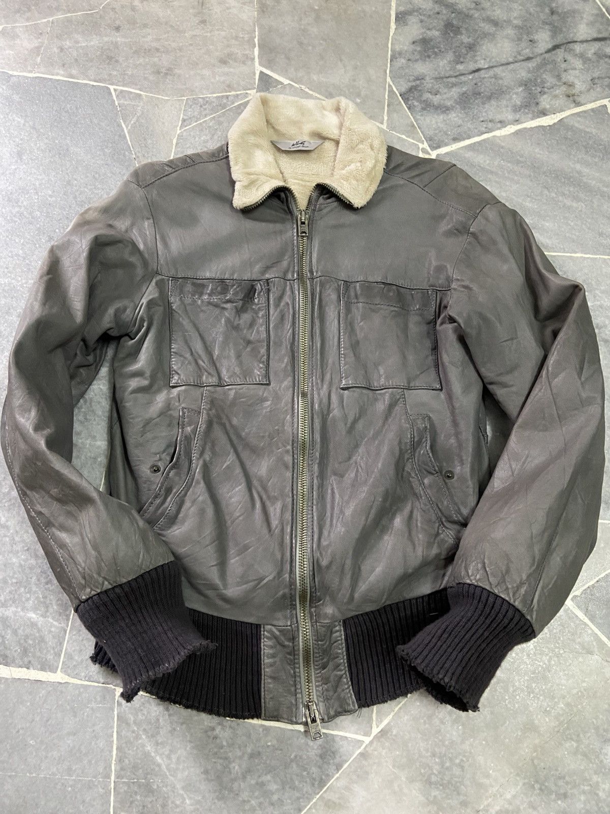 Giorgio Brato Giorgio Brato Leather Bomber Jacket Size 46 Size US S / EU 44-46 / 1 - 5 Thumbnail