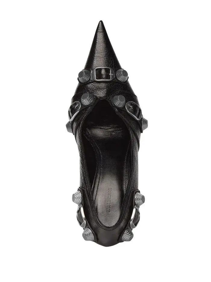Balenciaga o1bcso1str0126 Cagole 90mm Pumps in Black Size US 9.5 / IT 39.5 - 3 Thumbnail