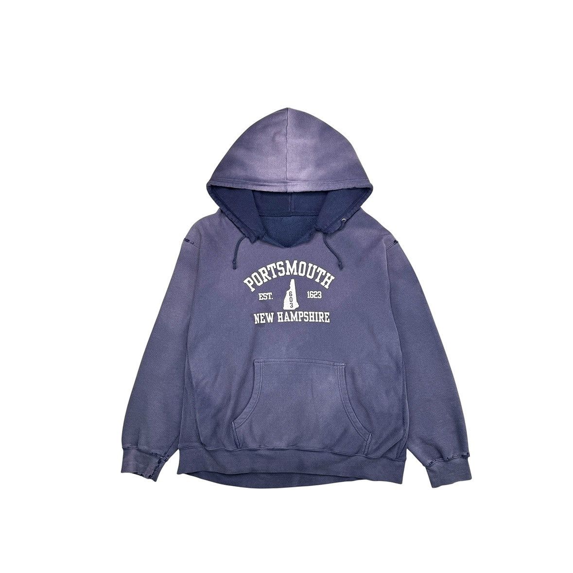 Vintage VINTAGE THRASHED FADED HOODIE Size US XXL / EU 58 / 5 - 1 Thumbnail