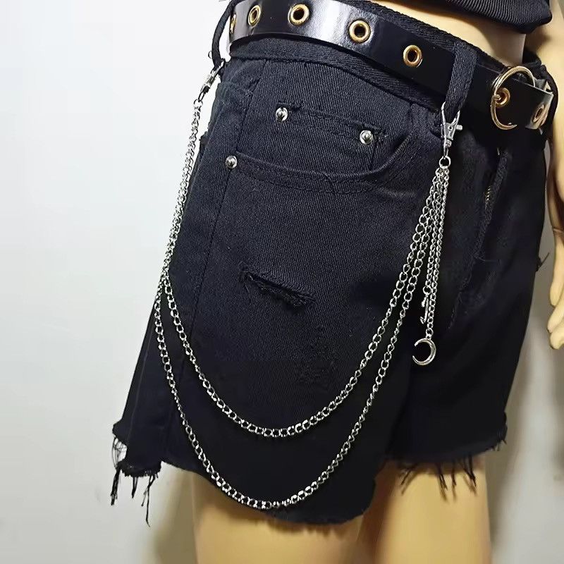 Jewelry Double Layer Combination Silver Wallet Chain Size ONE SIZE - 1 Thumbnail