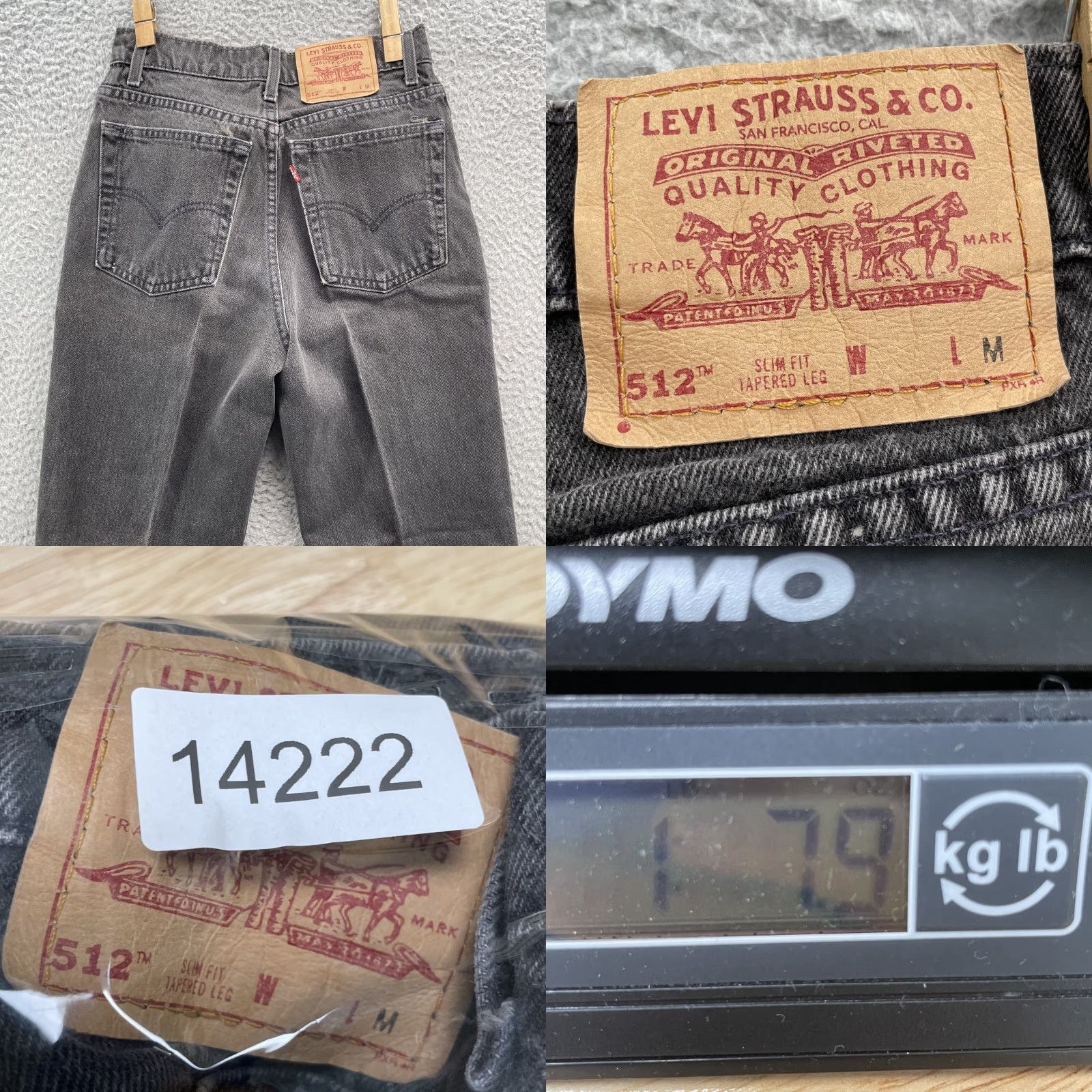 Levi's VTG Levi's 512 Jeans Women's Slim Taper 26x29 Black Denim 90s Grunge Streetwear USA Mens Girls Womens Size 26" / US 2 / IT 38 - 8 Thumbnail