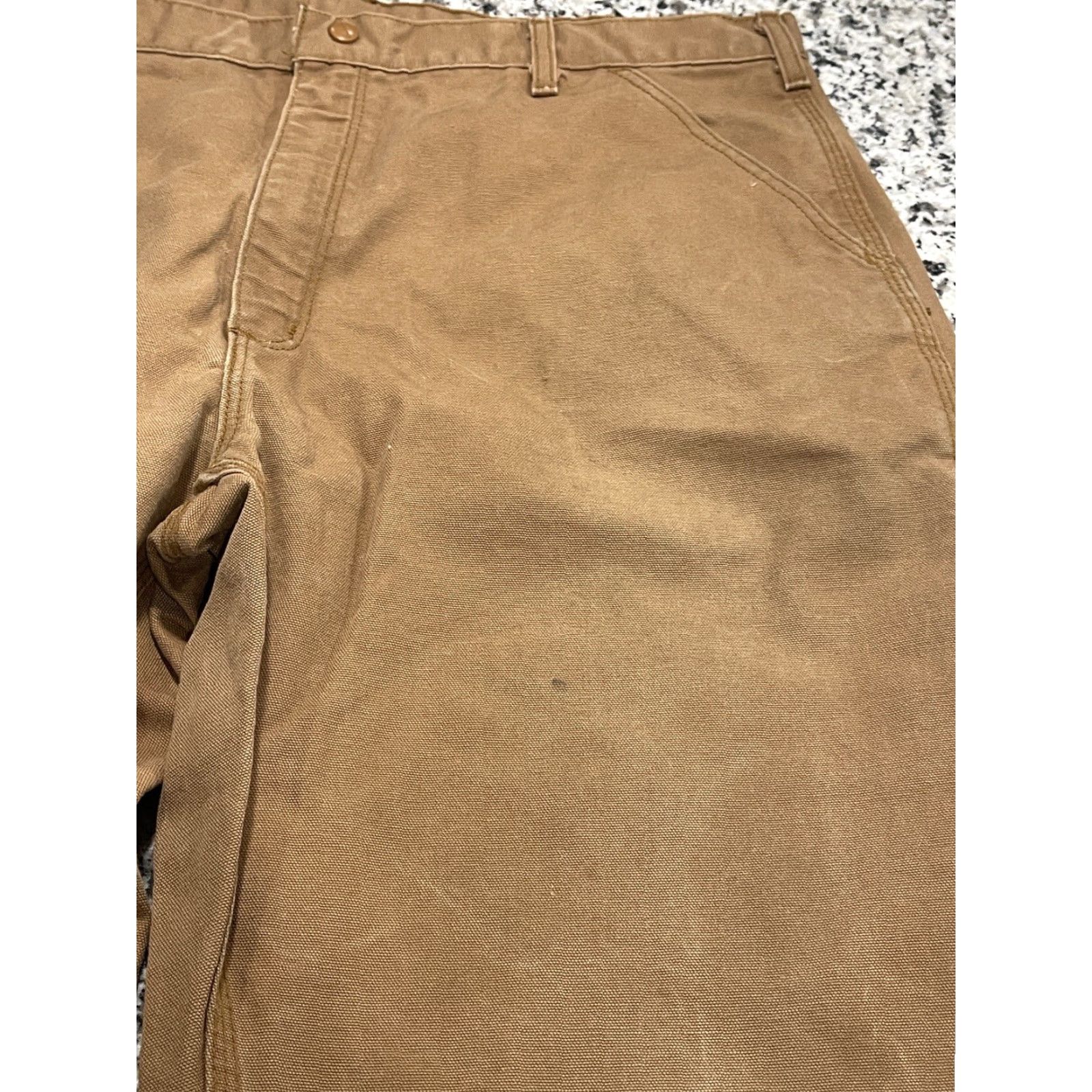 Carhartt Carhartt FR Jeans Pants Brown 37X32.5 Mens Workwear Flame-Resistant Utility Pocket Cell Phone Pocket Original Fit Size US 37 - 2 Thumbnail