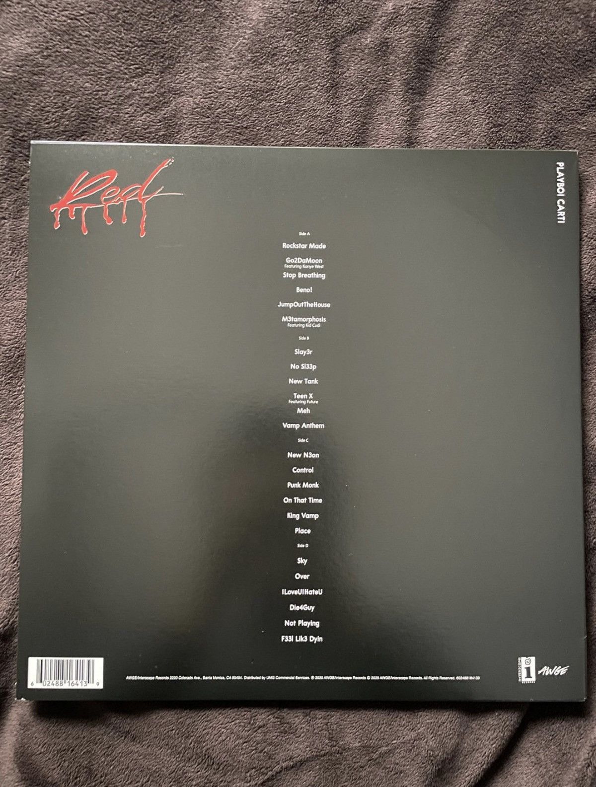 Playboi Carti Playboi Carti Whole Lotta Red 5 Year Anny Spotify Vinyl FF Size ONE SIZE - 5 Thumbnail