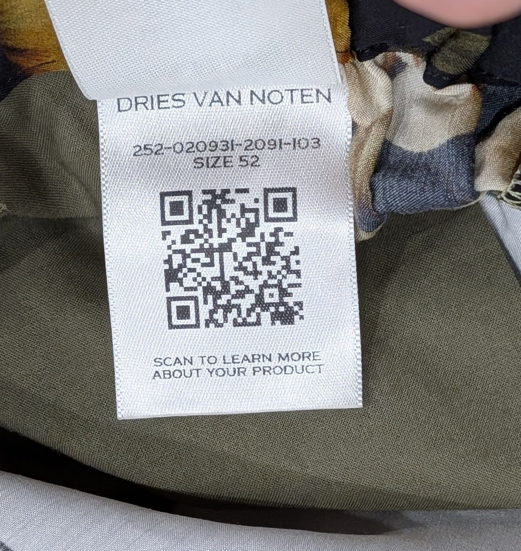 Dries Van Noten DRIES VAN NOTEN "Piperi" Printed Shorts Beige 52 US 36 Size US 36 / EU 52 - 7 Thumbnail