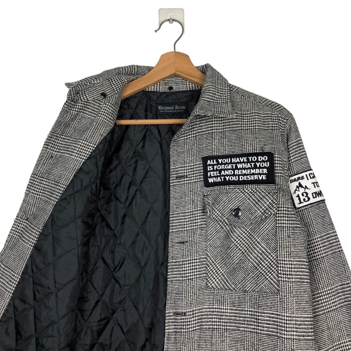 Japanese Brand 📌VINTAGE BIKER JACKET BONDAGE BIG POCKETS DIAGNOL ARROW Size US M / EU 48-50 / 2 - 13 Thumbnail