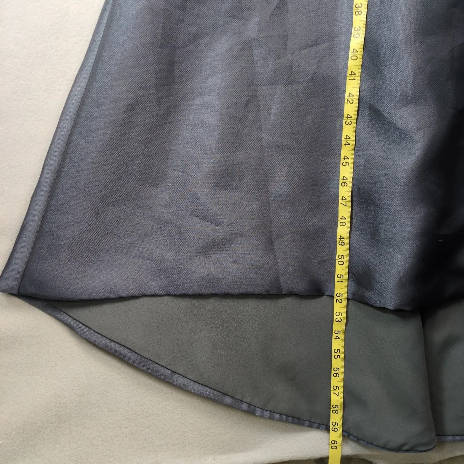 Vintage Noir by Lazaro Strapless Evening Gown Dress Sz 6 Gray Satin Size M / US 6-8 / IT 42-44 - 7 Thumbnail