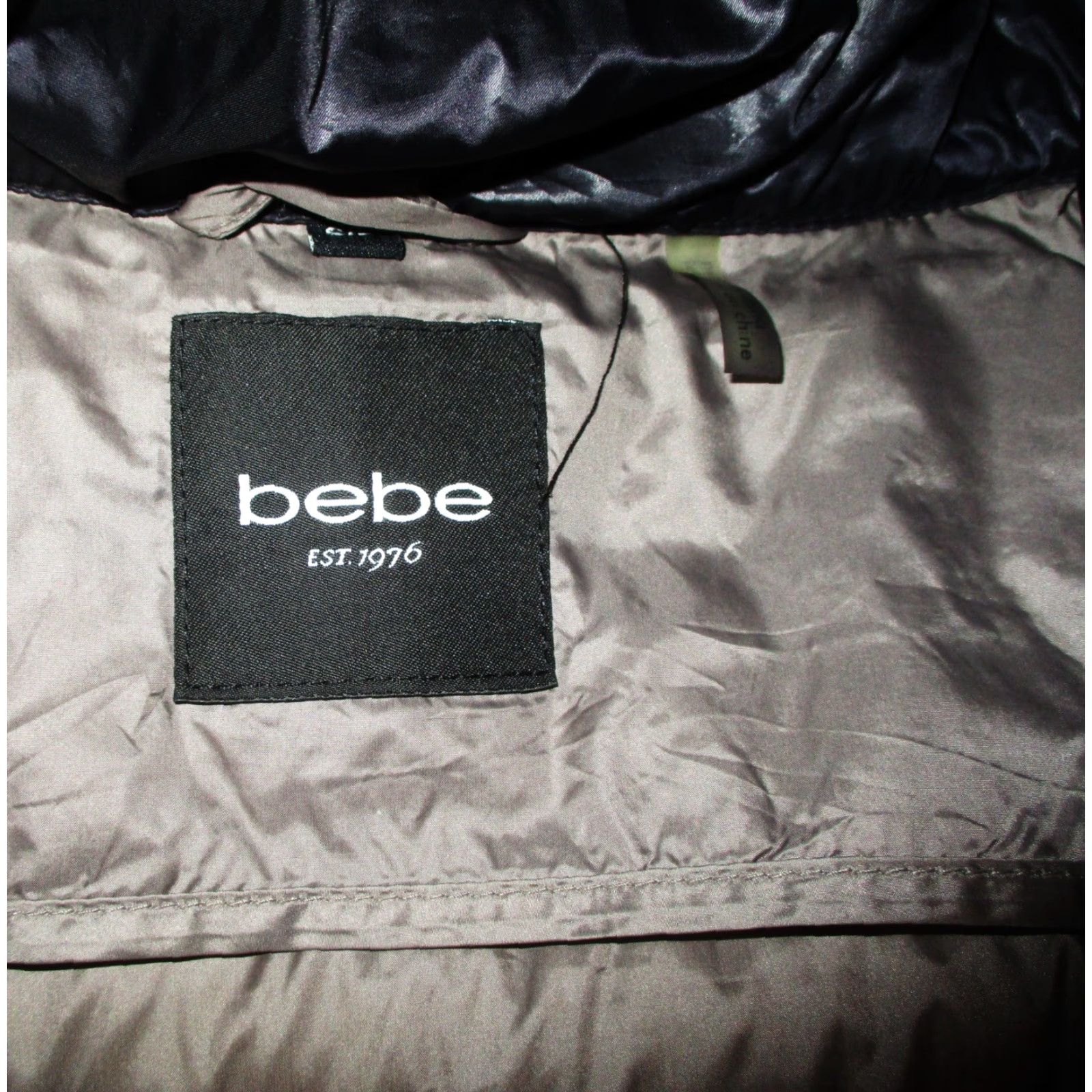Bebe BEBE Purple Full Zip Puffer Insulated Coat Womens S High Collar Nylon Blend Lining Polyester All Seasons Jacket Trending Size S / US 4 / IT 40 - 6 Thumbnail
