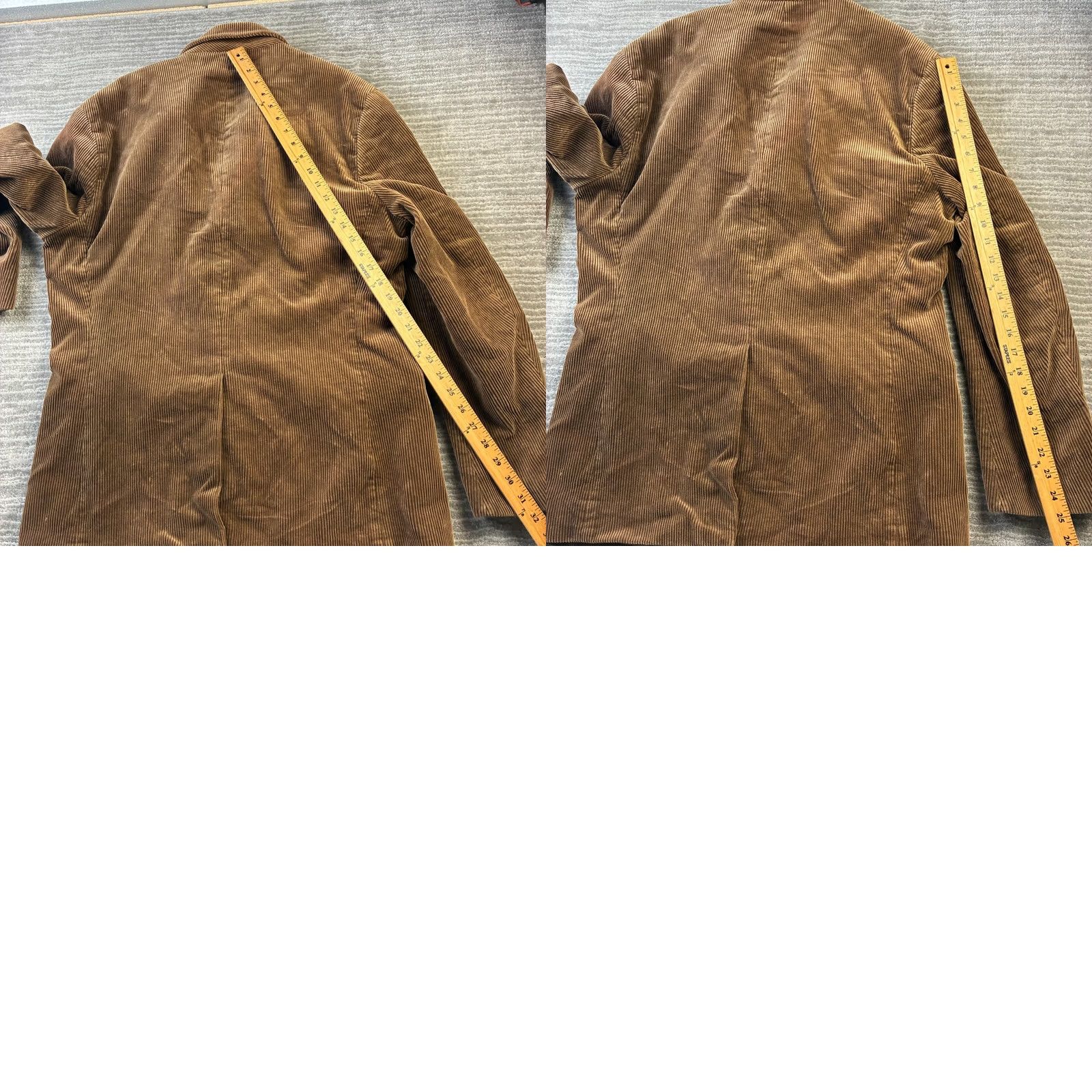 Polo Ralph Lauren VINTAGE Polo Ralph Lauren Blazer Mens Large Brown Corduroy 3 Button Front Three-Button Notch Lapel Single-Breasted Regular Fit Jacket Coat Size US L / EU 52-54 / 3 - 10 Thumbnail