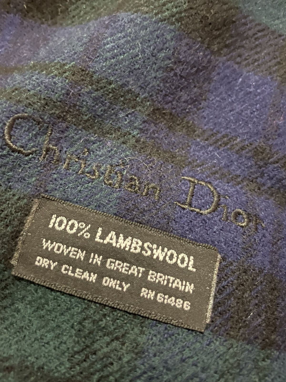 Dior Christian Dior Scarf Lambwool Size ONE SIZE - 3 Thumbnail