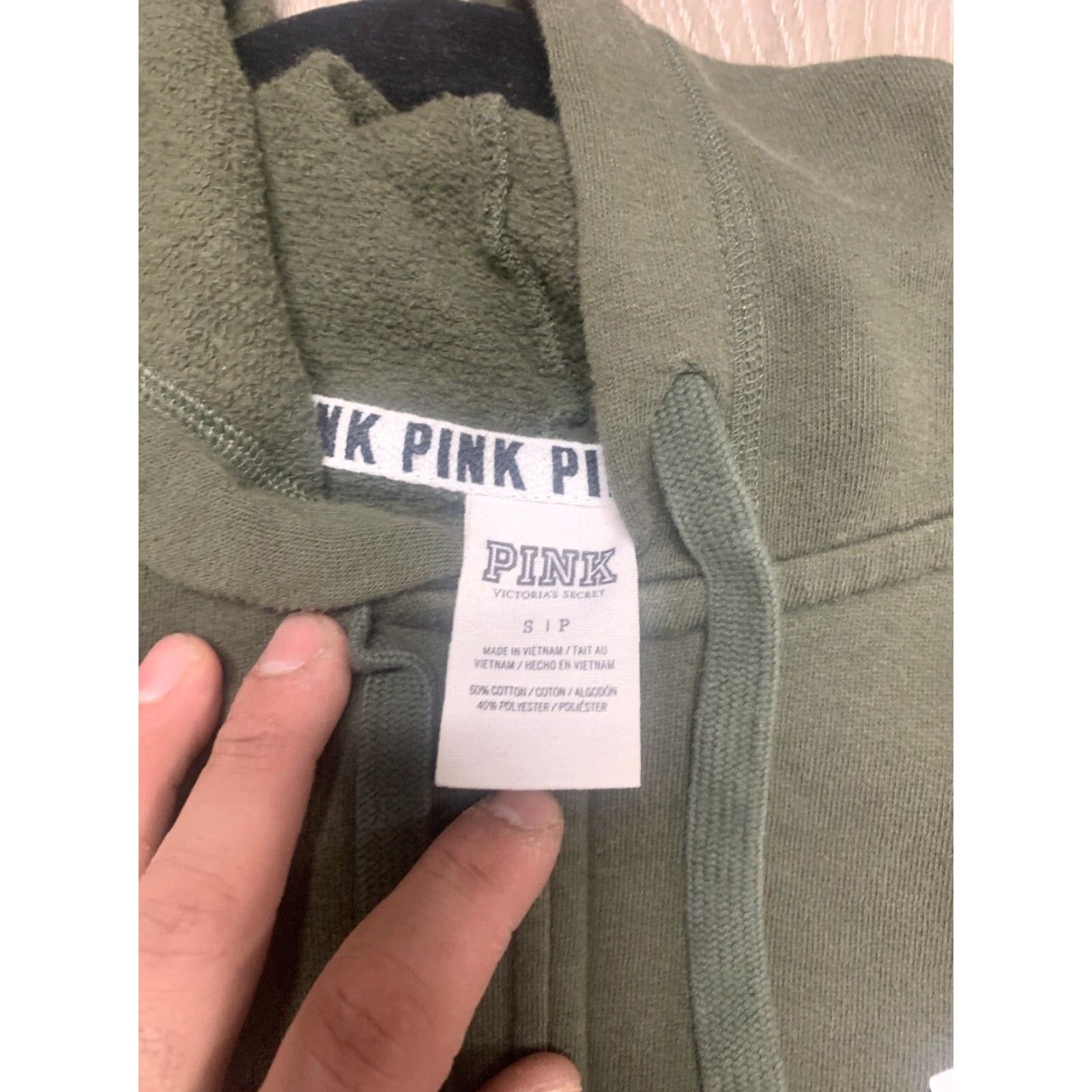 Victoria's Secret VINTAGE Victoria's Secret PINK Army Green Full Zip Sweatshirt Hoodie SIZE S Women Ladies Green Army Style Activewear” Size S / US 4 / IT 40 - 5 Thumbnail