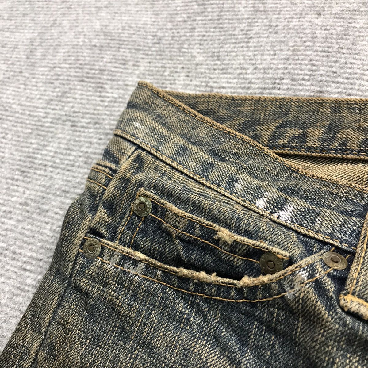 Designer × Japanese Brand RUSTY💀ROUGE VIF MADE IN JAPAN DENIM RUSTY JEANS PANTS Size US 30 / EU 46 - 8 Thumbnail
