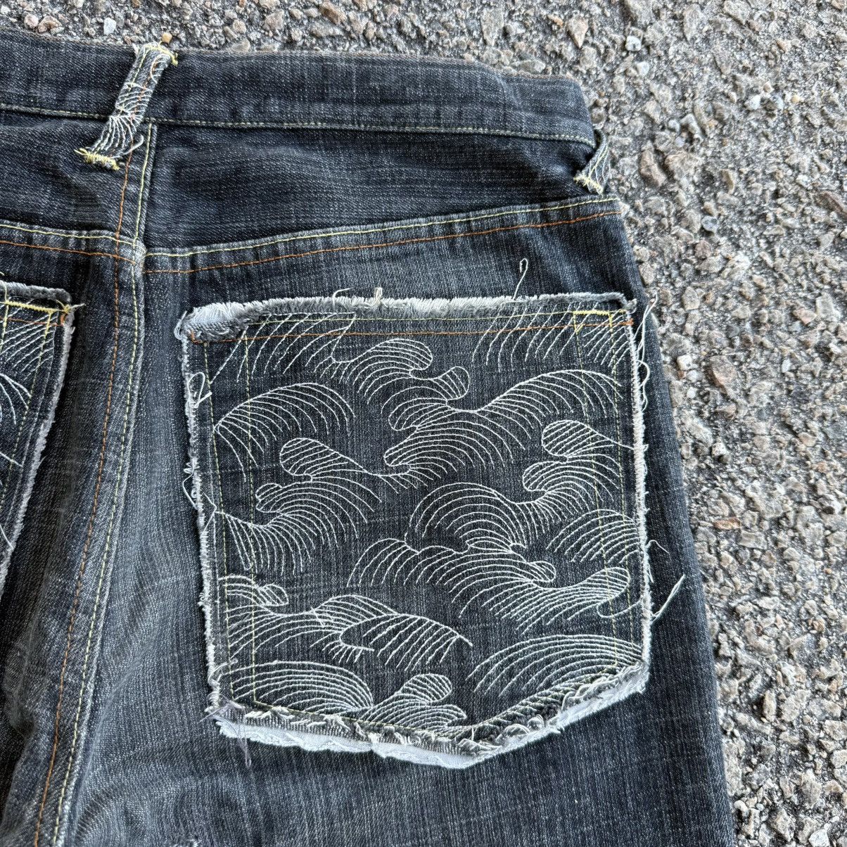Japanese Brand × Jean × Vintage VINTAGE GUMU INTERNATIONAL BLACK JEAN DENIM PANTS Size US 32 / EU 48 - 12 Thumbnail