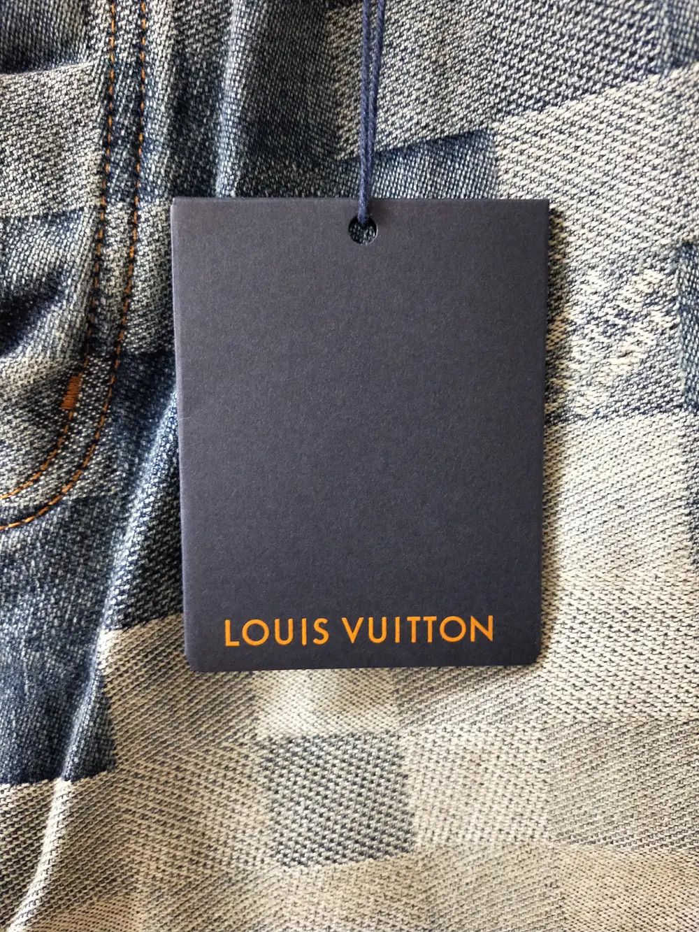 Louis Vuitton Damier Print Skate Denim Jeans Size US 38 / EU 54 - 12 Thumbnail