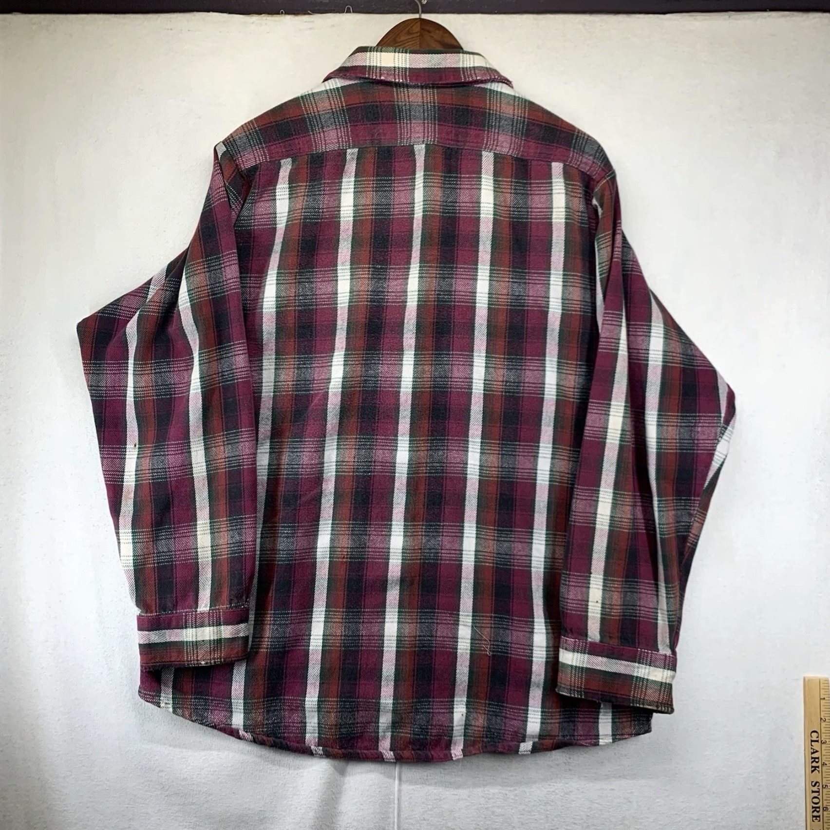 Vintage VINTAGE Men's Flannel Shirt XLT Heavyweight Plaid Cotton 80s Western Casual Winter Fall Size US XL / EU 56 / 4 - 2 Thumbnail