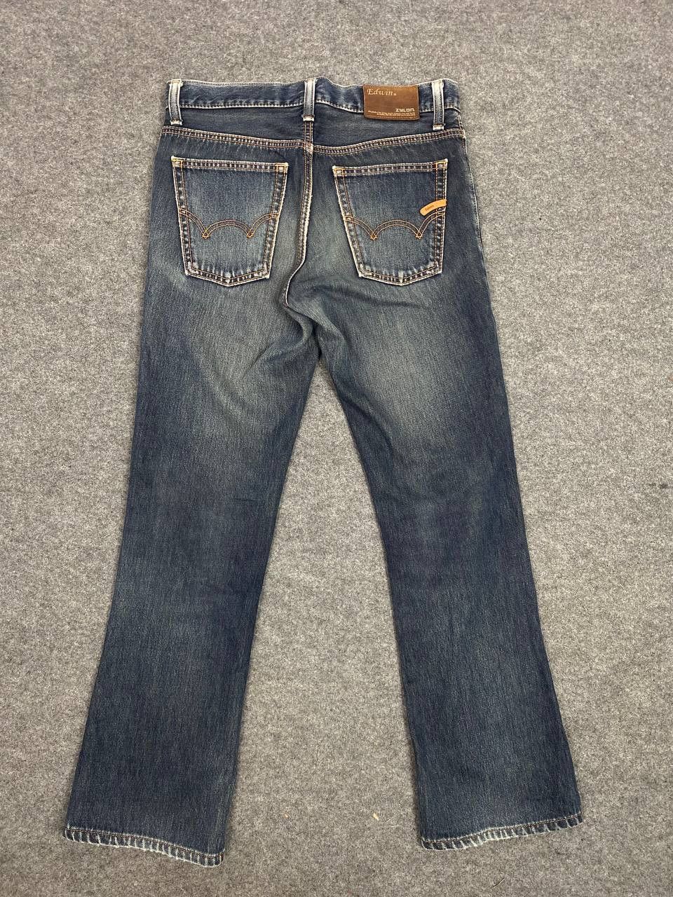Edwin vintage dwin zylon bootcut flare denim nice design Size US 33 - 1 Thumbnail