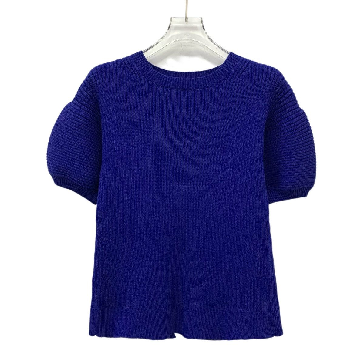 Sacai Sacai Luck Crew Neck Bubble Short Sleeve Knit Top K26WX Size M / US 6-8 / IT 42-44 - 1 Thumbnail