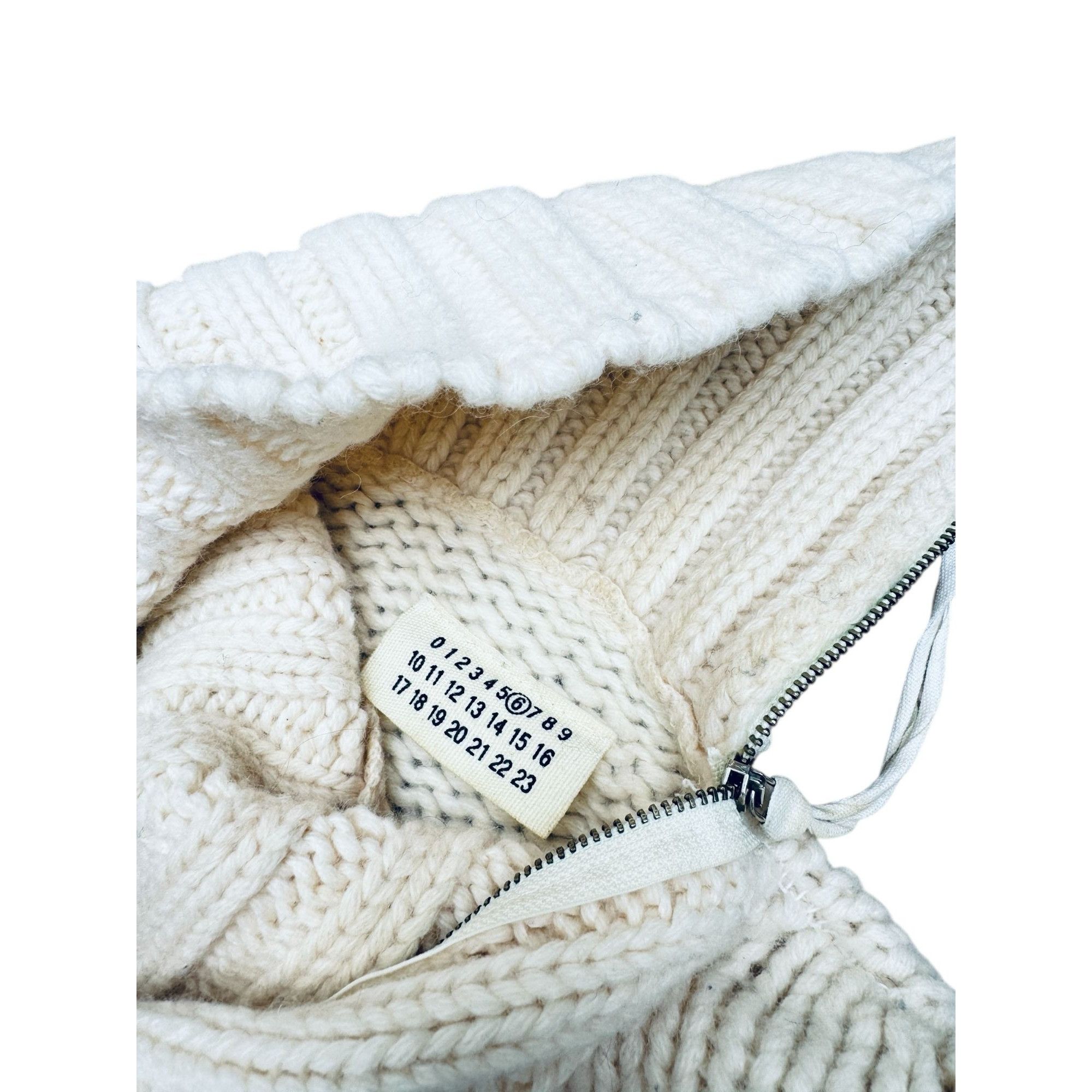 Maison Margiela Ecru Wool Sweater – 1999 Archive Piece Size M / US 6-8 / IT 42-44 - 5 Thumbnail