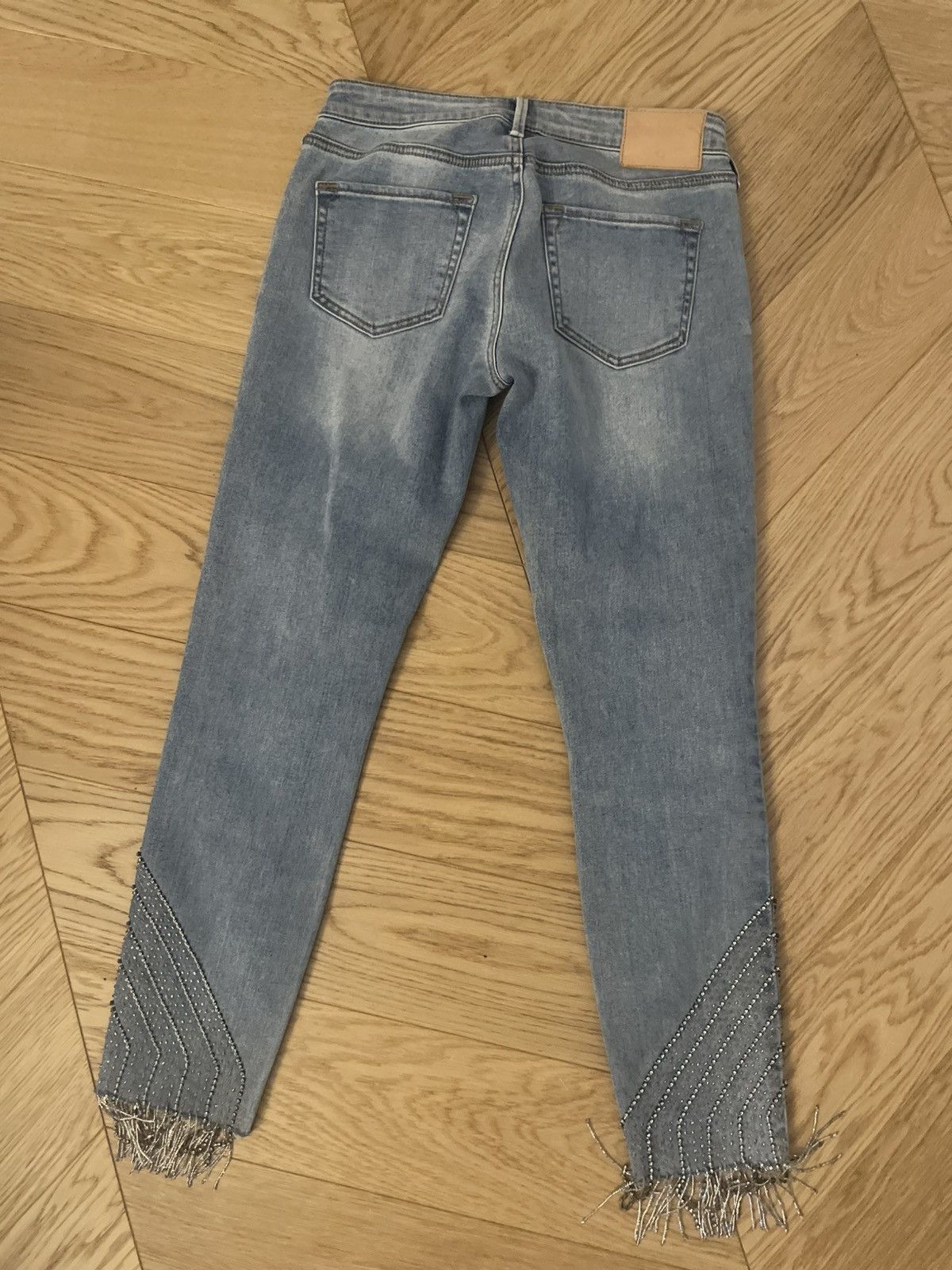 True Religion True Religion Halle crystal fringe jeans 26 Size 26" / US 2 / IT 38 - 3 Thumbnail