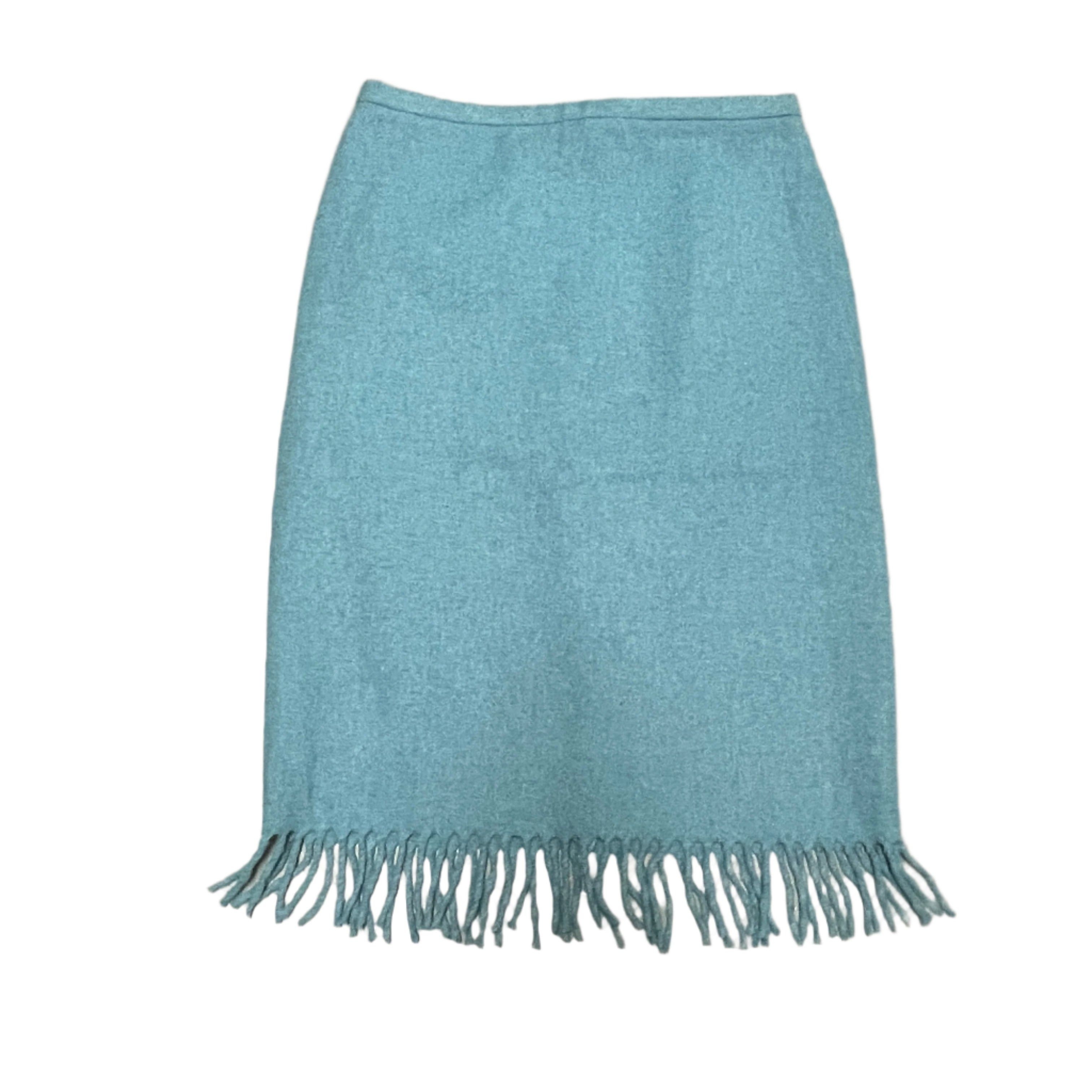 Other Vintage 1990s BCBG Max Azria Wool Fringe Skirt Size 30" / US 8 / IT 44 - 1 Thumbnail
