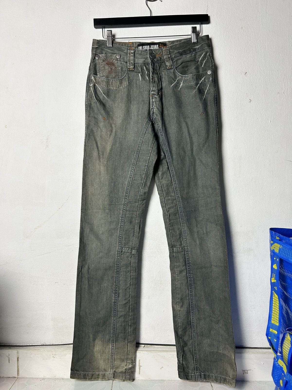 If Six Was Nine Japanese brand CUI SHOU punk grunge skull distressed jeans Size US 28 / EU 44 - 3 Thumbnail