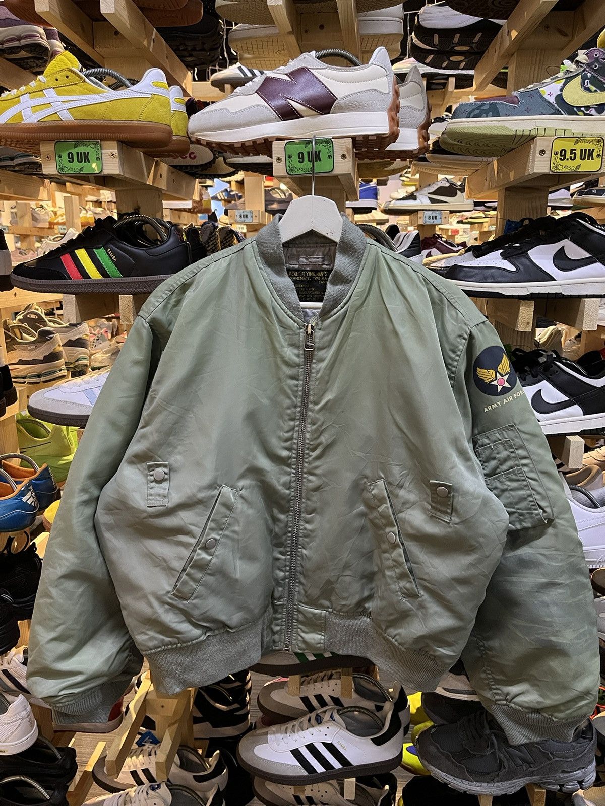 Japanese Brand Vintage Military Air Force Flight Army Bomber Jacket Size US L / EU 52-54 / 3 - 1 Thumbnail