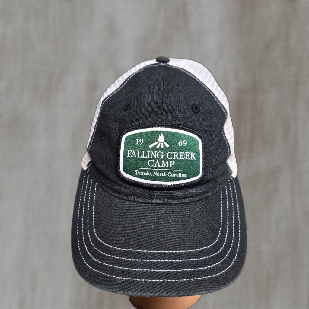 Vintage VINTAGE Cozy Creek Campground Cap Hat Unisex Adjustable Black Cotton Summer Classic 80s 90s Size ONE SIZE - 1 Thumbnail