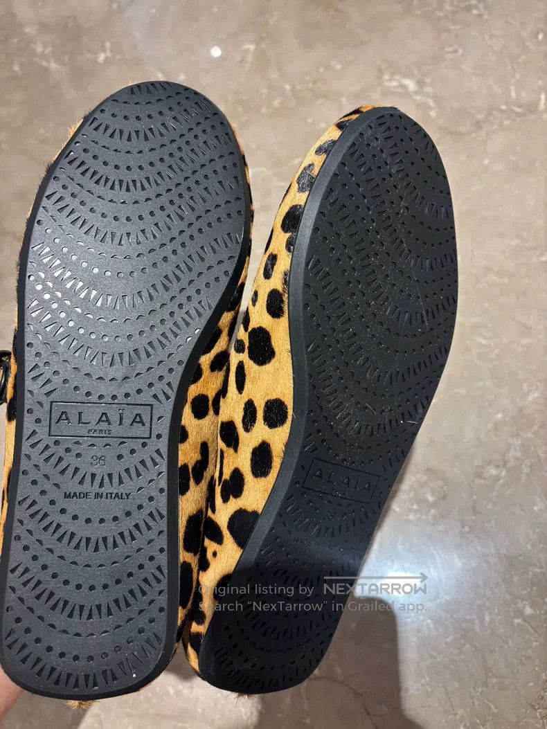 Alaia Alaia Women's Leopard Print Ballet Flats, Flat Size US 5.5 / IT 35.5 - 6 Thumbnail