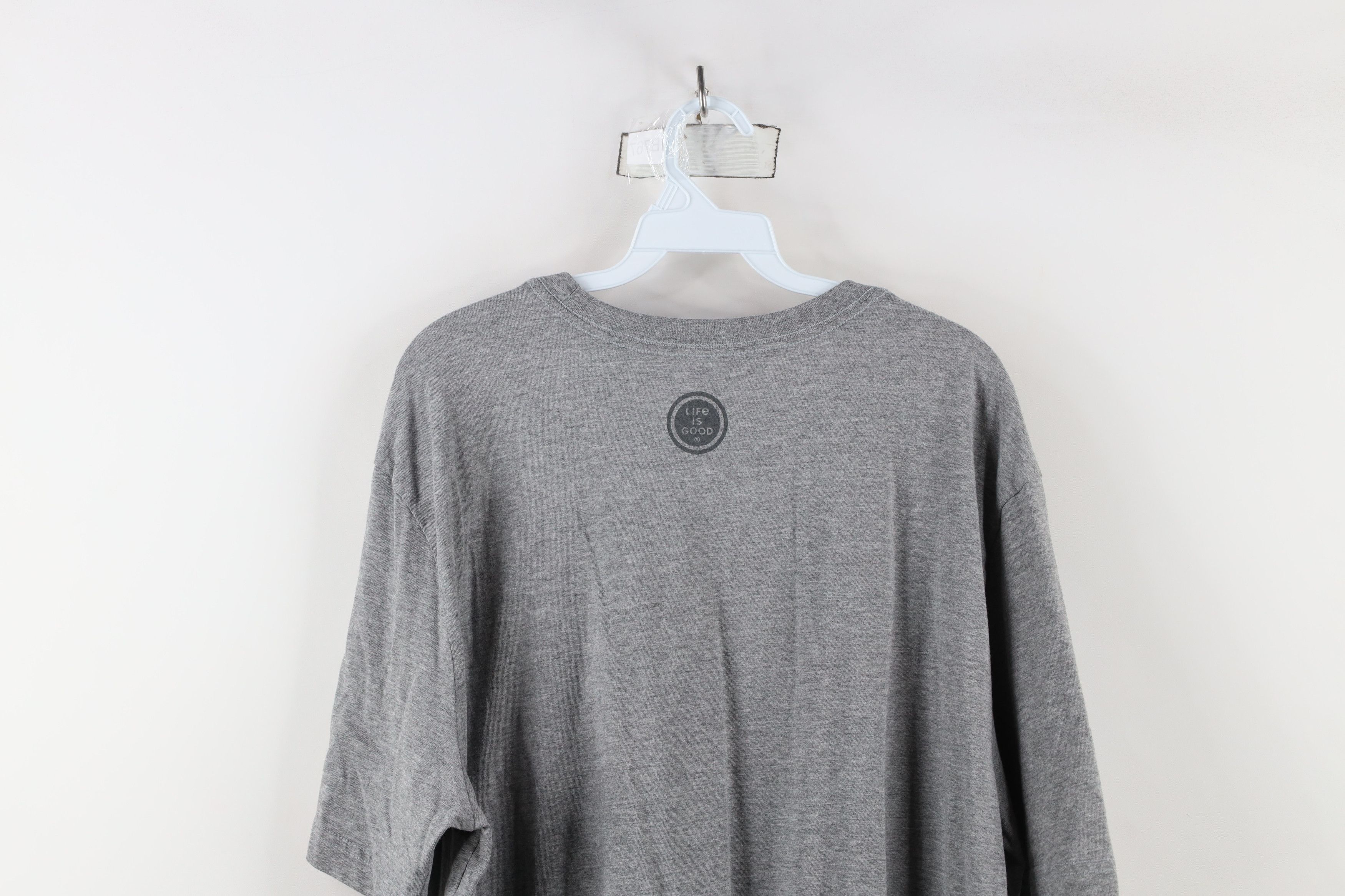Life is Good × Vintage Life Is Good Bullseye Short Sleeve T-Shirt Heather Gray Size US XXL / EU 58 / 5 - 14 Thumbnail