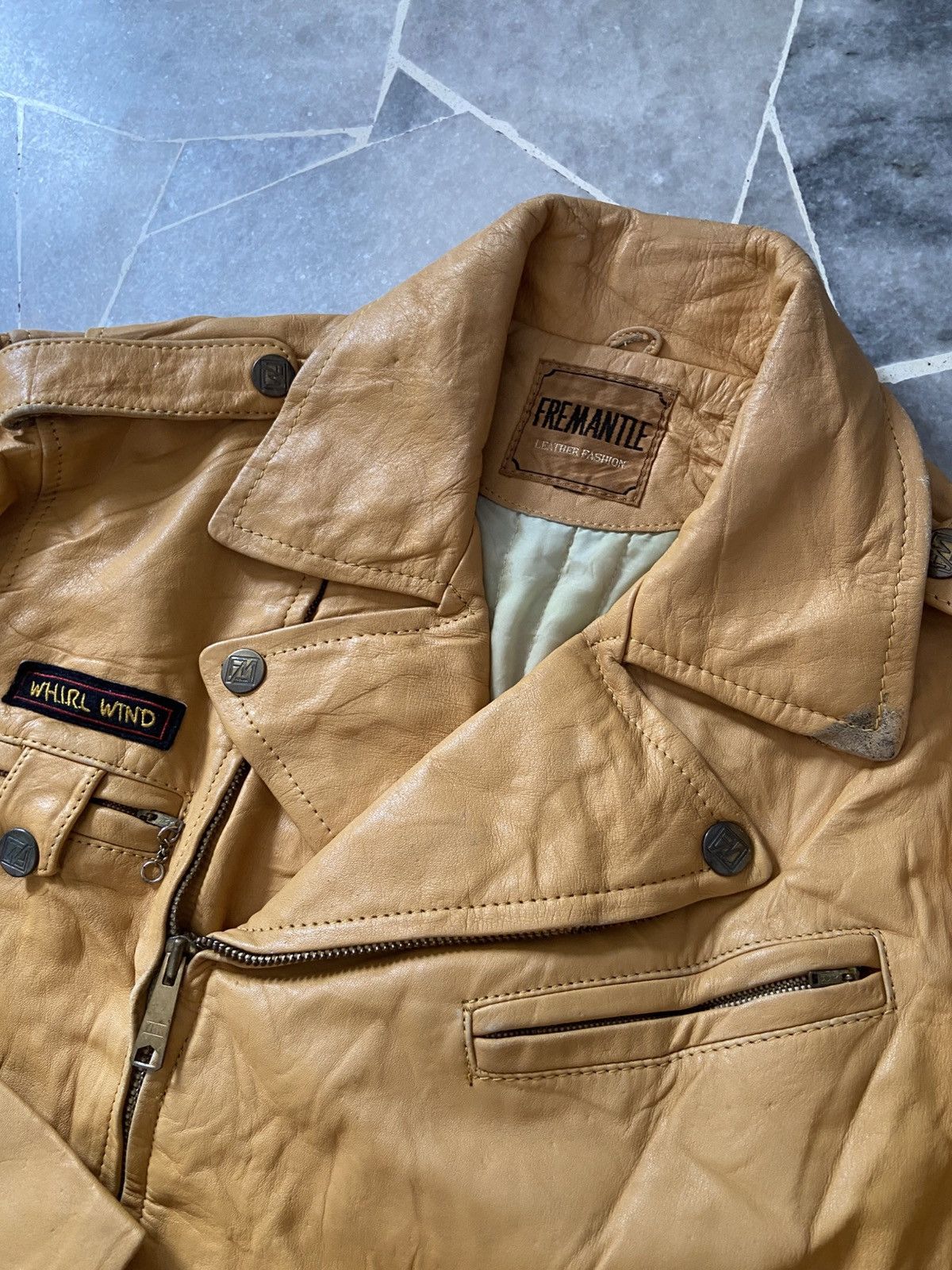 Japanese Brand Fremantle Leather Bike Jacket Size US M / EU 48-50 / 2 - 5 Thumbnail