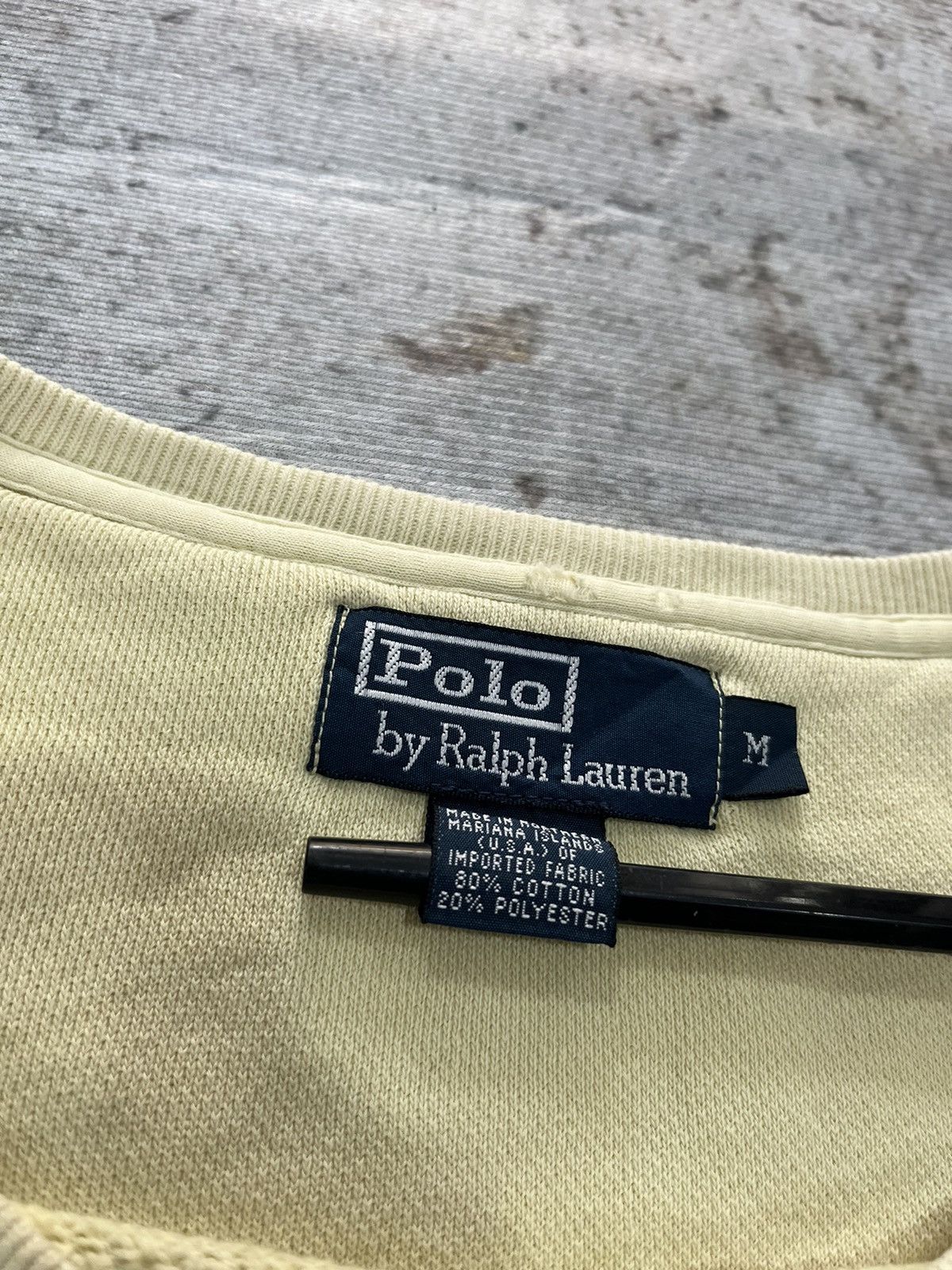 Polo Ralph Lauren Vintage Polo Ralph Lauren Yellow Overfitted Sweatshirt Size US L / EU 52-54 / 3 - 5 Thumbnail