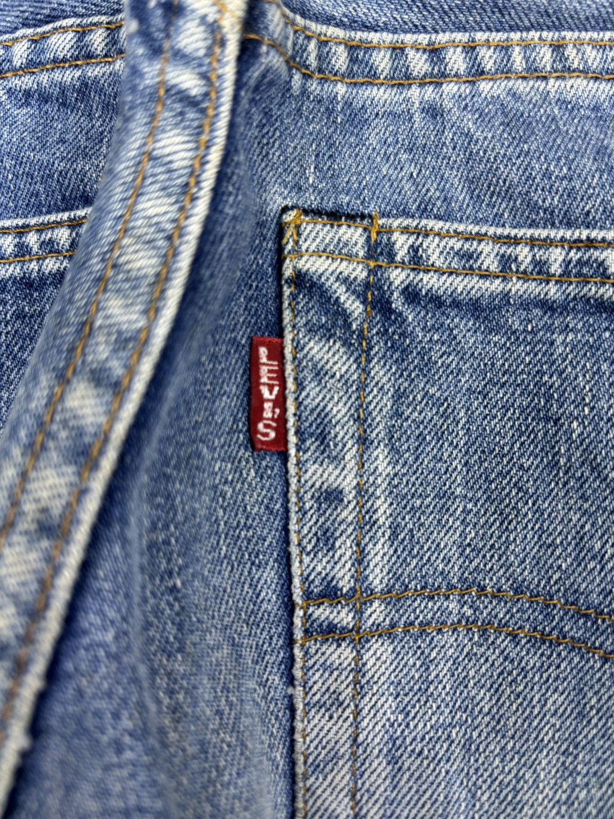 Levi's Vintage Clothing Vintage 90s LEVIS 501 Capital E Denim F802 Size US 27 - 10 Thumbnail