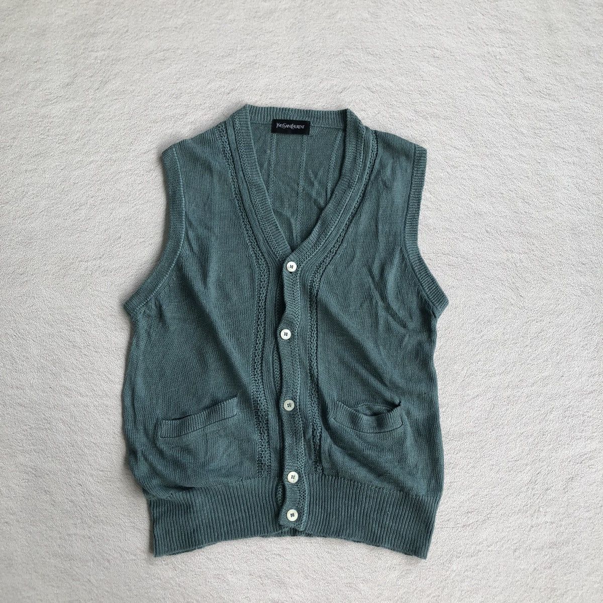Yves Saint Laurent Yves saint laurent knitted vest Size M / US 6-8 / IT 42-44 - 1 Thumbnail