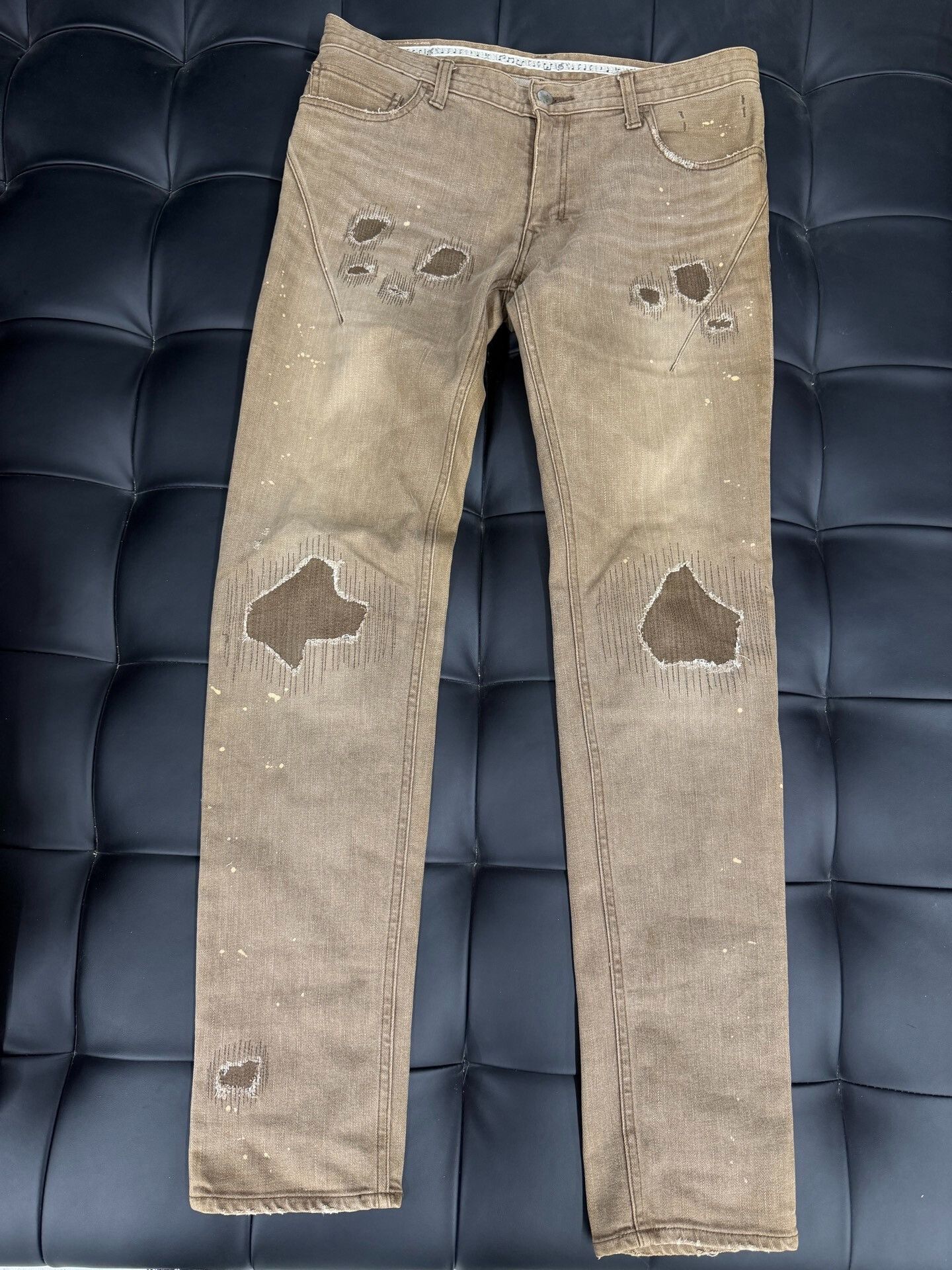 Number (N)ine Unique Number Nine Distressed Jeans Size US 32 / EU 48 - 1 Thumbnail
