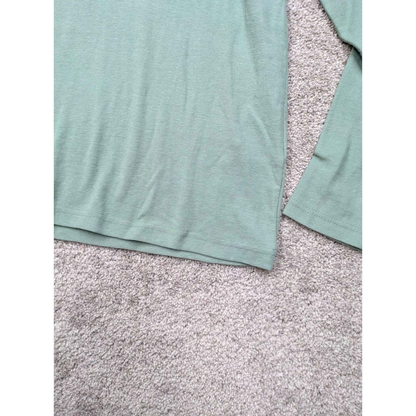 Volcom Volcom Hoodie Mens Medium Green Lightweight Henley Pullover Logo Long Sleeve Size US M / EU 48-50 / 2 - 2 Thumbnail