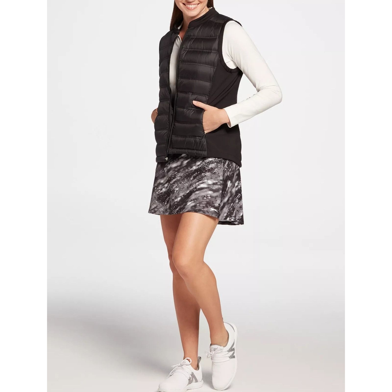Other NWT SLAZENGER Tech Down Quilted Black Golf Puffer Vest XS Size XS / US 0-2 / IT 36-38 - 1 Thumbnail