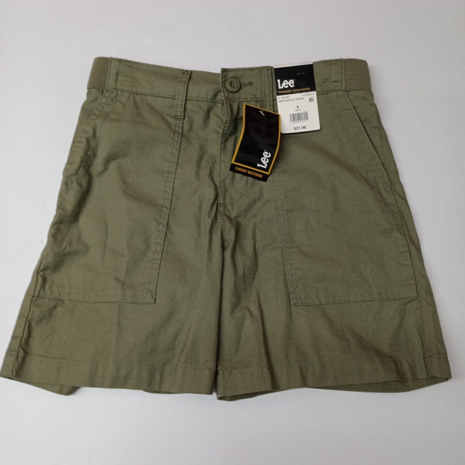 Lee Lee Bermuda Shorts Women's Size 4 Green 6" Ins Comfort Waist Size 27" / US 4 / IT 40 - 1 Thumbnail