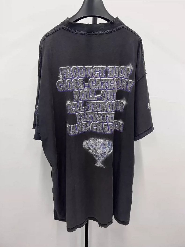 Balenciaga Balenciaga See Now Buy Now Distressed TShirt-2505 Size US M / EU 48-50 / 2 - 2 Thumbnail