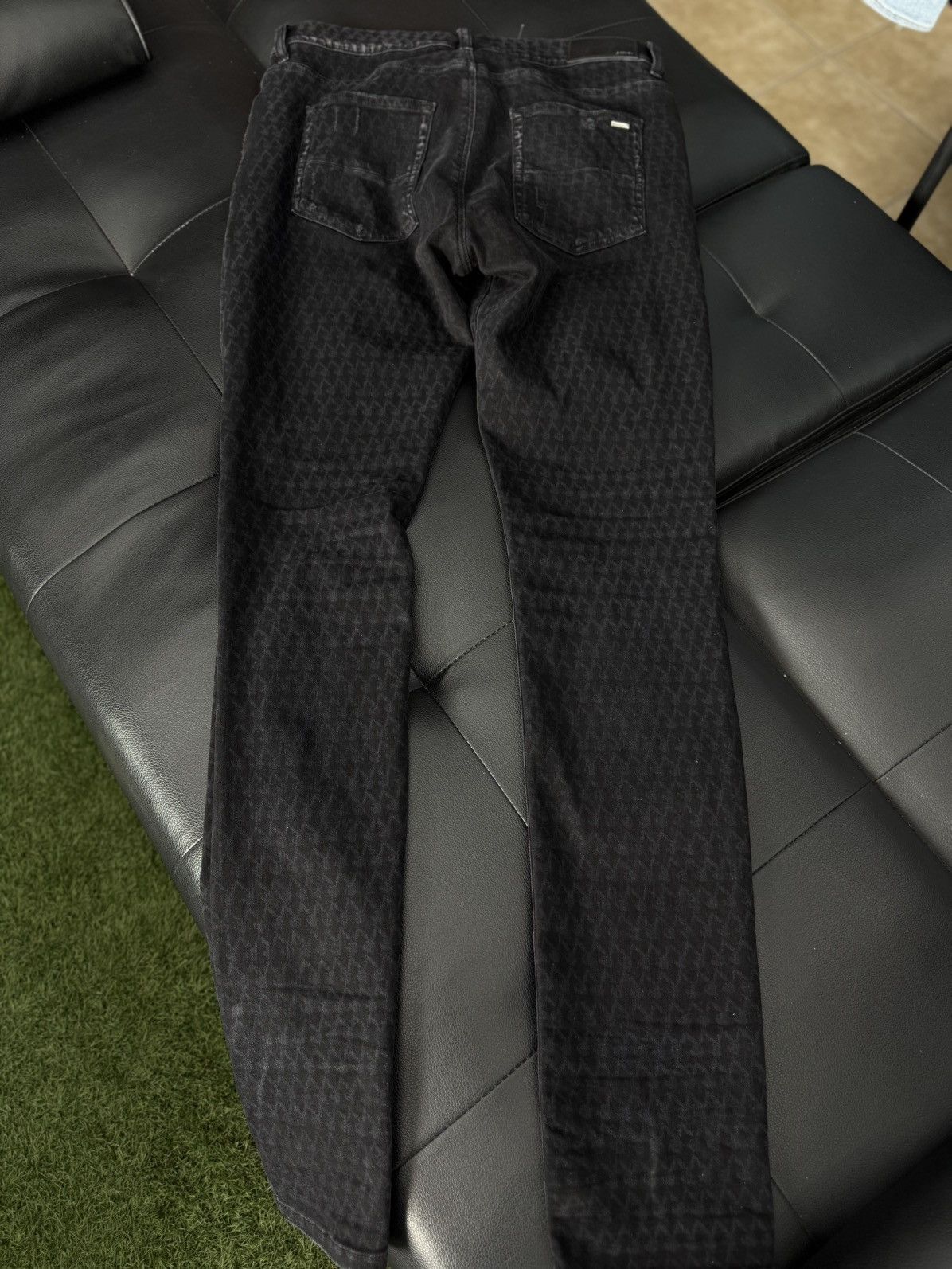 Amiri × Playboy Amiri x Playboy Bunny Logo Black Skinny Jeans Size 33 Size US 33 - 7 Thumbnail