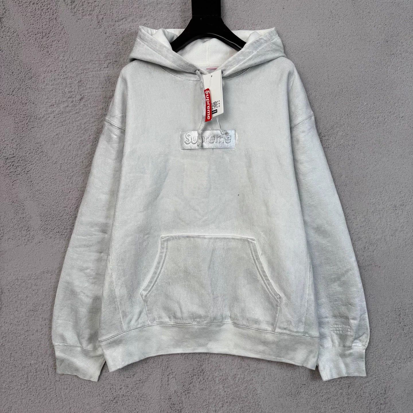 Supreme Supreme x MM6 Painted Box Logo L Sweatshirt Size US L / EU 52-54 / 3 - 1 Thumbnail