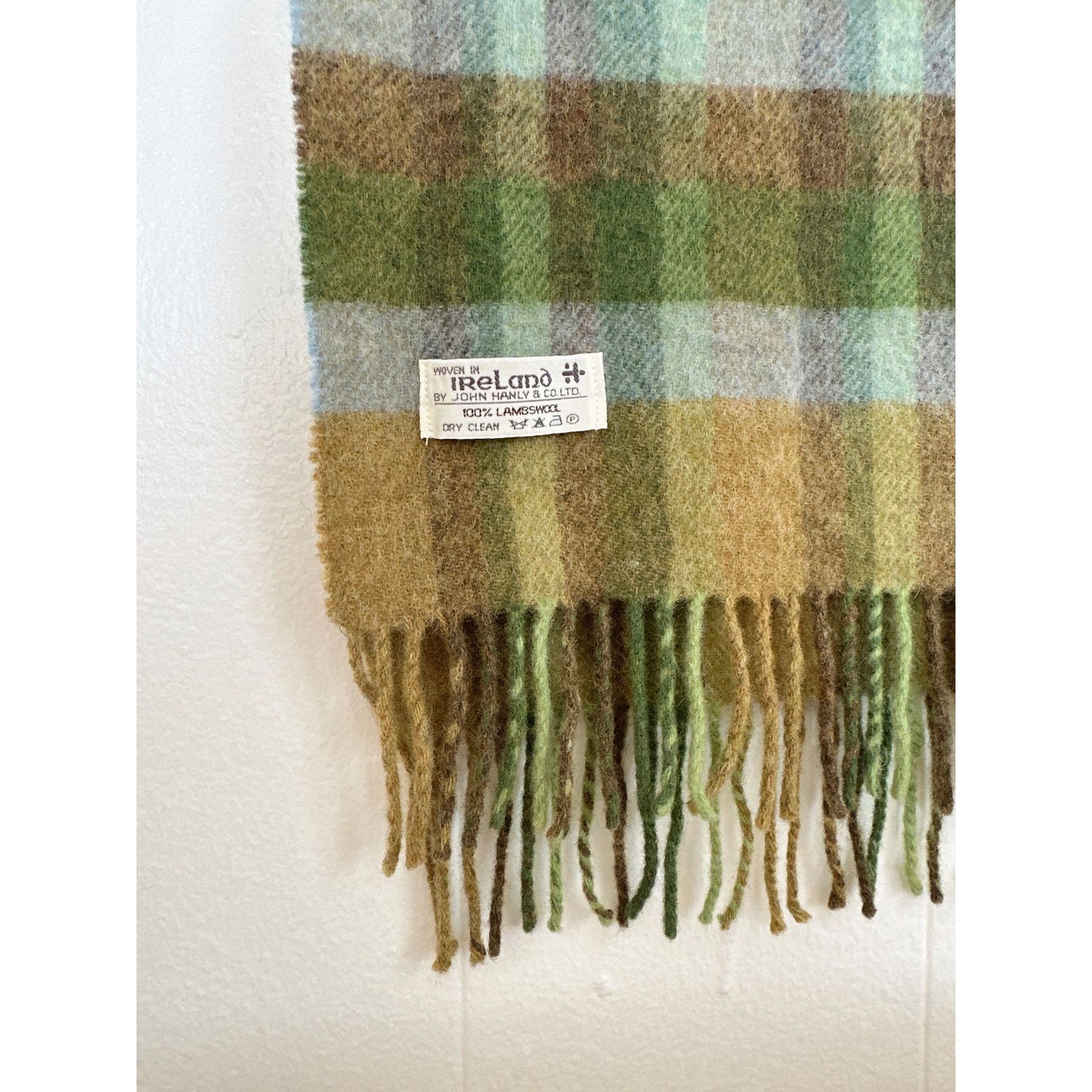 Other Vtg John Hanly Ireland 100% Lambswool Scarf - Heritage Plaid Size ONE SIZE - 2 Thumbnail