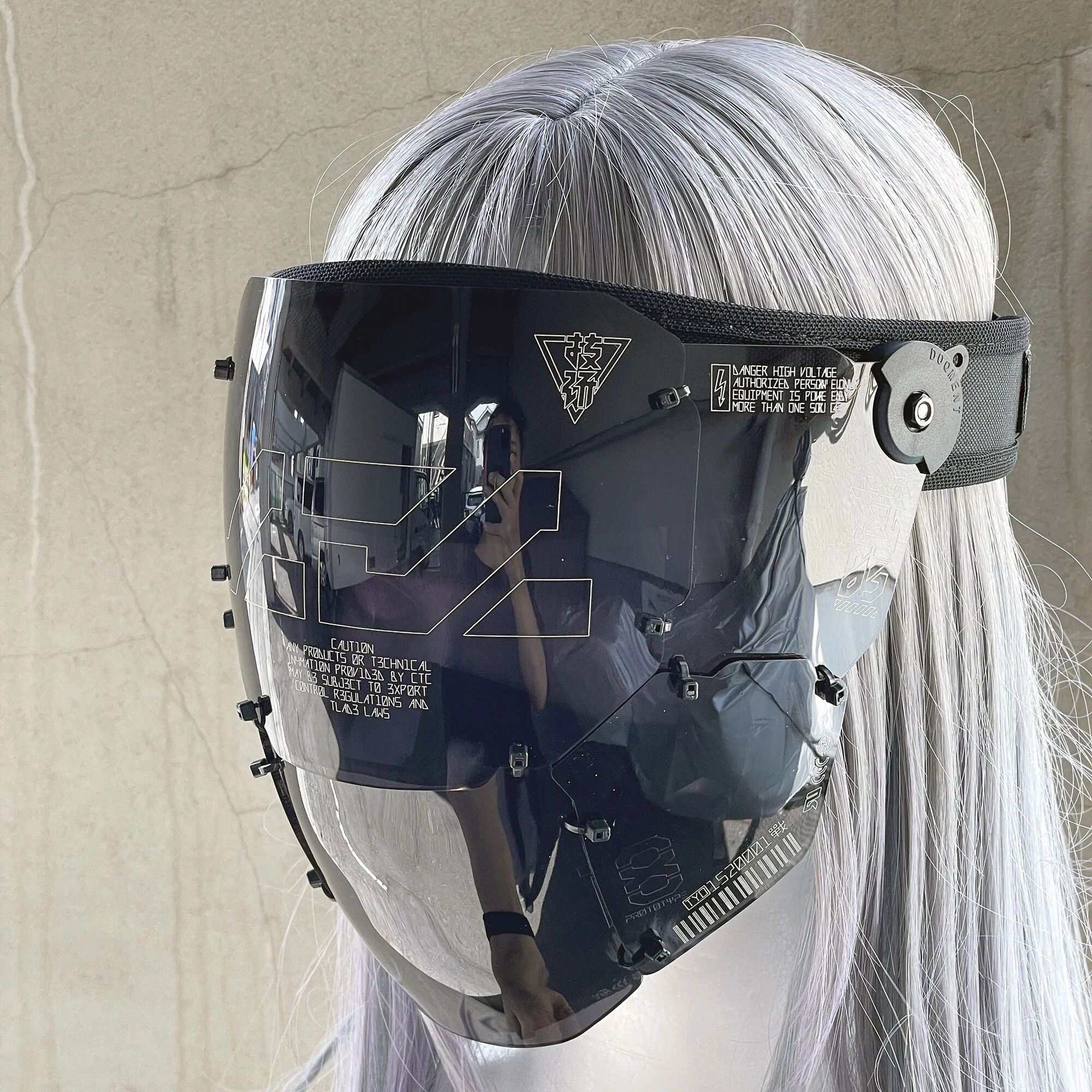 Japanese Brand Cyberpunk Face Shield Unit by CTCtyo (中央町戦術工芸) Size ONE SIZE - 18 Thumbnail