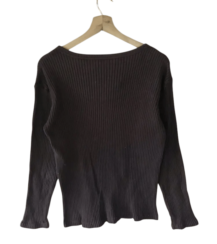 Japanese Brand Vintage College Yard Knit Sweaters Size M / US 6-8 / IT 42-44 - 2 Thumbnail