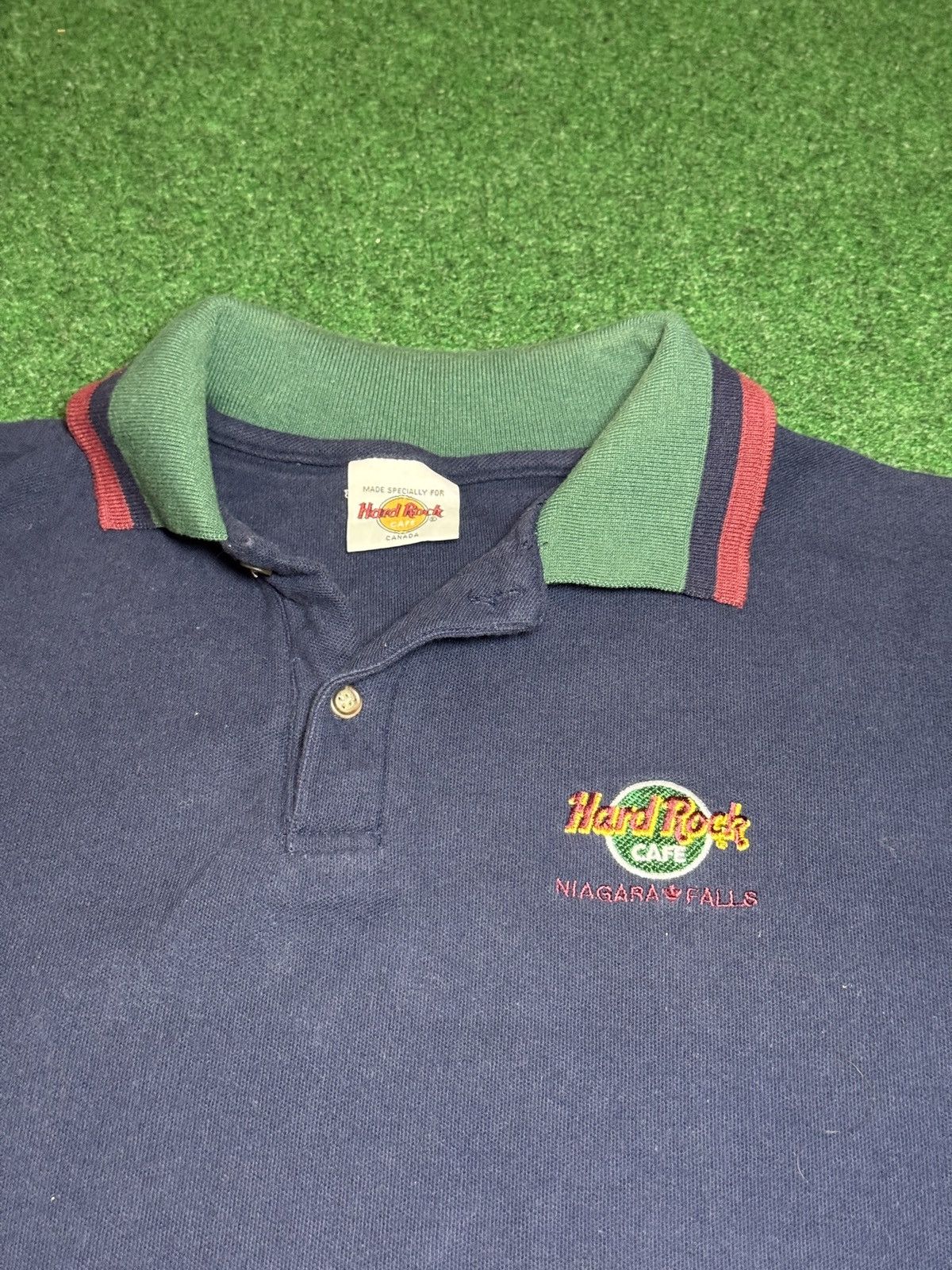 Hard Rock Cafe Vintage Hard Rock Cafe Niagara Falls Retro 90s XL Polo Shirt Size US XL / EU 56 / 4 - 2 Thumbnail